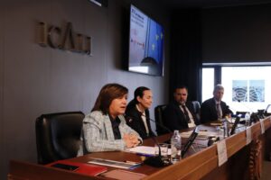 Pilar Fuentes pronuncia un discurso en la inaguración de las Jornadas del Tribunal de Marcas de la Unión Europea