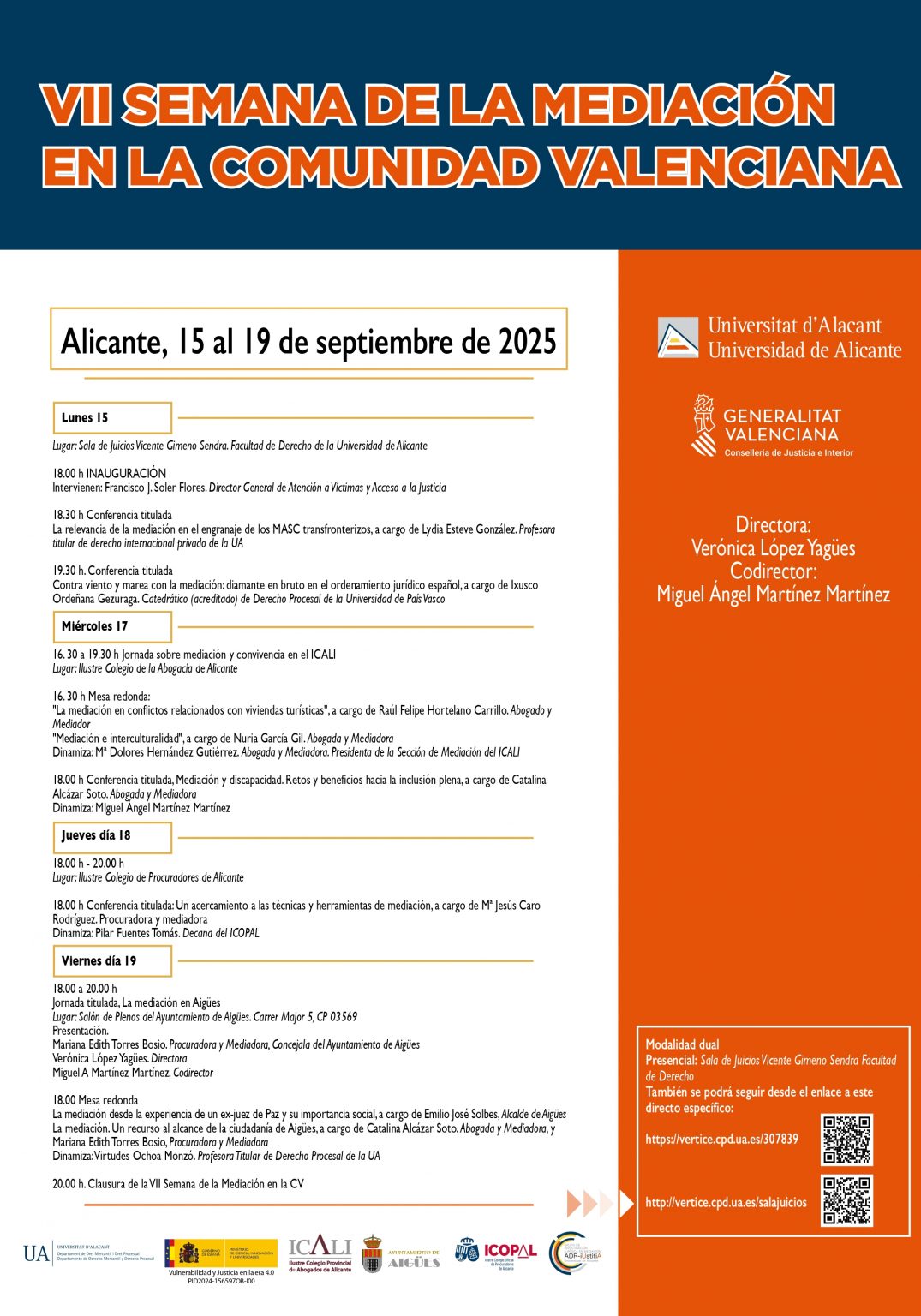 Cartel Semana de la Mediación